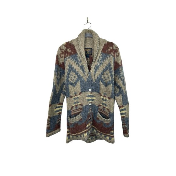 Vintage Woolrich Aztec Native Wool Cardigan Womens Size Small - Picture 1 of 5